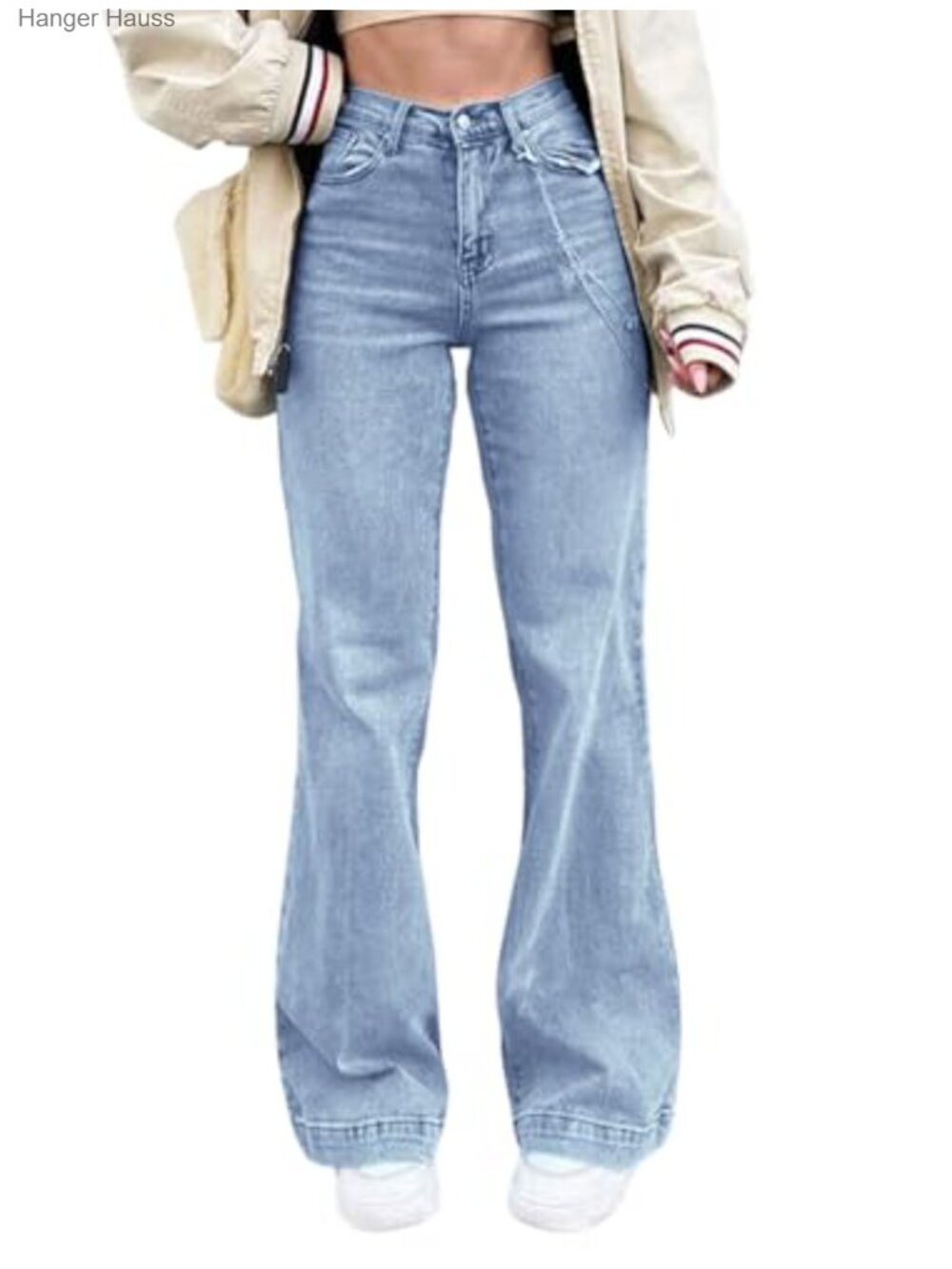 Flare Jeans High Waist Stretch Bootcut Denim Pants